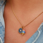 Goldkette Mystic Soul Eye Blau